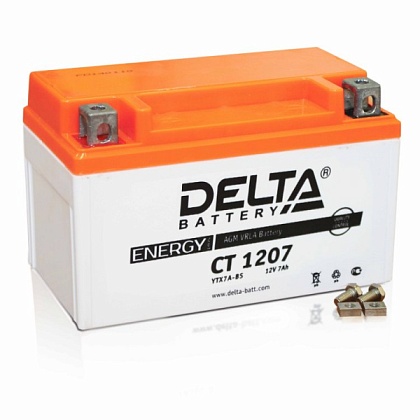 Аккумулятор 12В 7 А/ч Delta CT 1207 Стартерный