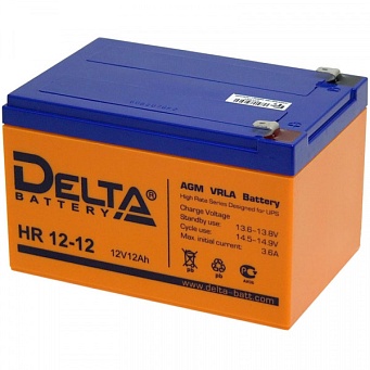 Аккумулятор 12В 12 А/ч Delta HR 12-12