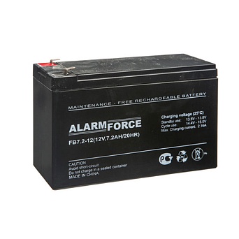 Аккумулятор 12В 7,2 А/ч FB Alarm Force